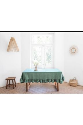 رومیزی سبز کتان HOME ART ATELIER hand made - کد 905869670