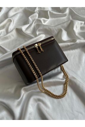 کیف دوشی قهوه ای زنانه NBİBAGS - کد 905940289