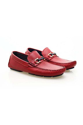 کفش کلاسیک قرمز مردانه چرم خالص Butik - کد 905929068