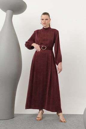 لباس زرشکی زنانه بافتنی ByMeralYurtdaş butik - کد 905939909