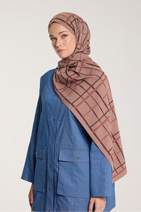 شال قهوه ای زنانه PURESCARFS - کد 917790025