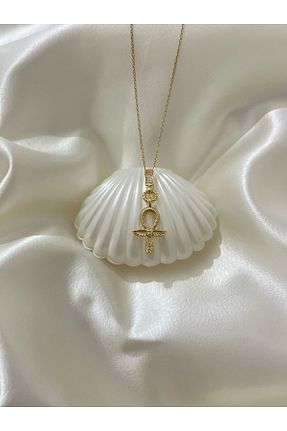 گردنبند استیل ( فولاد ) زرد زنانه استیل (فولاد) SEAS - کد 899554927