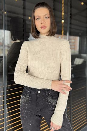 بلوز طوسی زنانه ساده GÜLSELİ - کد 906014394