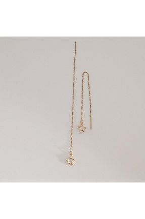 گوشواره استیل (فولاد) طلائی استیل (فولاد) Ödül Moda - کد 906023156