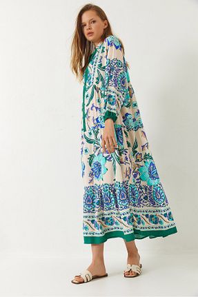 لباس سبز زنانه بافتنی Bianco Lucci - کد 906025547