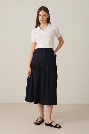 پلیور نباتی زنانه ساده Setre - کد 906023892