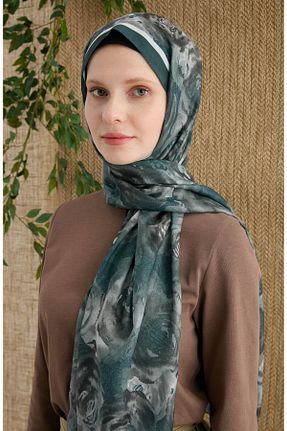 شال خاکی زنانه Fatma Atasoy - کد 906018126