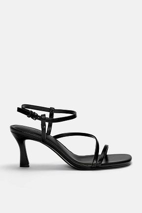 صندل مشکی زنانه پاشنه نازک Pull & Bear - کد 906031792