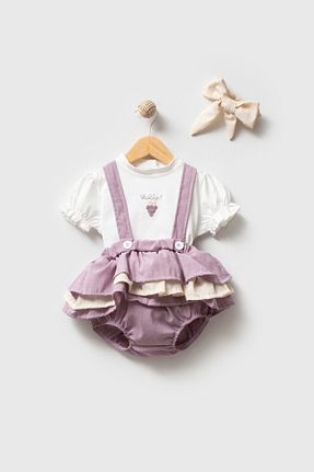 ست نوزادی بنفش بچه گانه پنبه ای Jikko Baby - کد 906084114