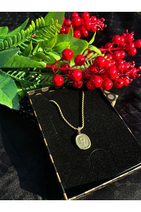 گردنبند استیل ( فولاد ) طلائی استیل (فولاد) MeSin Store - کد 906086460
