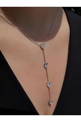 گردنبند نقره طوسی زنانه 925 عیار Vigens Mulier - کد 906087238