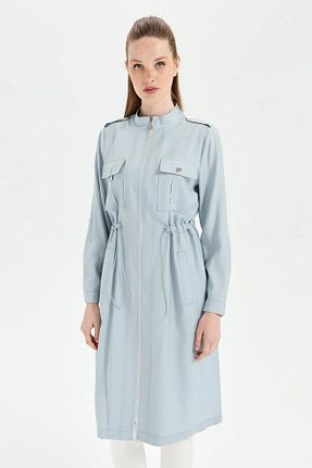 کلاه و ابایا آبی زنانه بافتنی Gold Moda Renk - کد 906086751