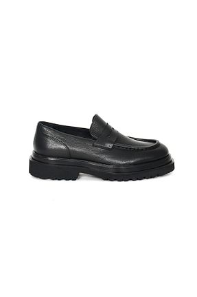 کفش لوفر مشکی مردانه چرم خالص Tuna - کد 917815218