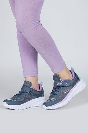 کفش اسنیکر سرمه ای بچه گانه چرم مصنوعی Jump - کد 795480537