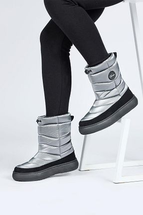 بوت برفی طوسی زنانه پارچه ای Jump - کد 753523604