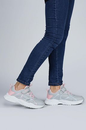 کفش اسنیکر طوسی بچه گانه چسبی Jump - کد 738827095
