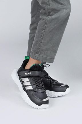 کفش اسنیکر مشکی بچه گانه چسبی Jump - کد 738822776