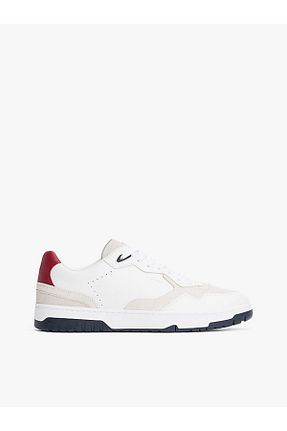 کفش اسنیکر سفید مردانه چرم اصل Tommy Hilfiger - کد 901396260