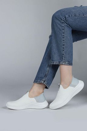 کفش پیاده روی سفید زنانه چرم مصنوعی Jump - کد 795480472