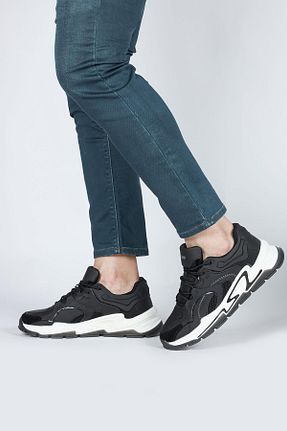 کفش اسنیکر مشکی مردانه بند دار Jump - کد 738821772