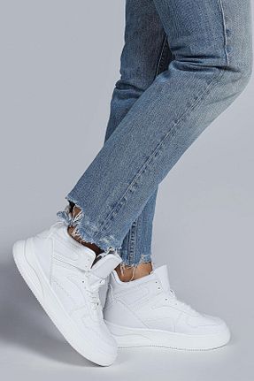 کفش اسنیکر سفید مردانه بند دار Jump - کد 697282023