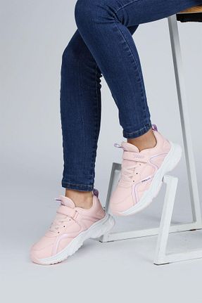 کفش اسنیکر صورتی بچه گانه چسبی Jump - کد 738830311