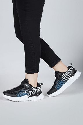 کفش پیاده روی مشکی بچه گانه چرم مصنوعی Jump - کد 795480836