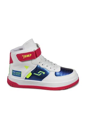 کفش اسنیکر سفید بچه گانه بند دار Jump - کد 317756699