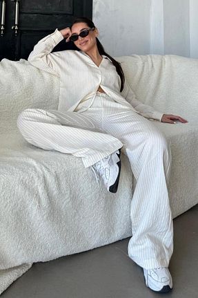 ست بالاتنه و پائین تنه نباتی زنانه بافتنی Madmext - کد 906152773