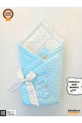 پتوی کودک و نوزاد آبی پنبه ای Bebella - کد 886748441