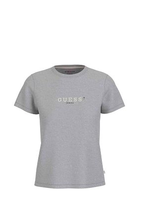 تیشرت طوسی زنانه رگولار Guess - کد 906137590