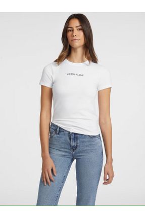تیشرت سفید زنانه Guess - کد 906153949