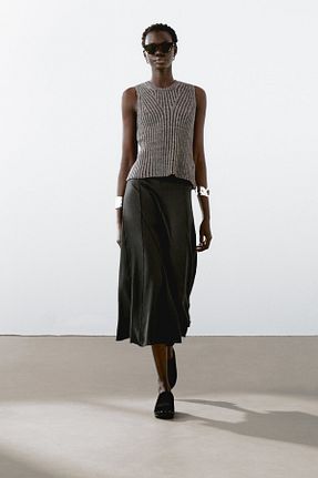 بلوز قهوه ای زنانه رگولار Massimo Dutti - کد 917824203