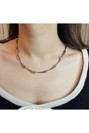 گردنبند استیل ( فولاد ) متالیک استیل ضد زنگ Mila Lumiere - کد 906157450