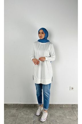 تونیک سفید زنانه بافتنی SOFT - کد 906174586