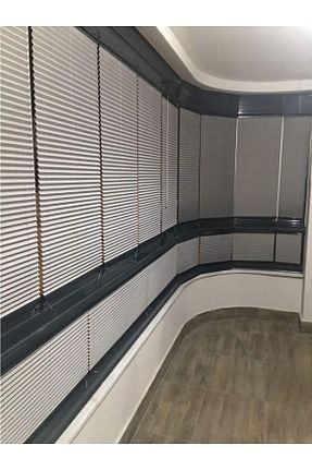 پرده کشوئی طوسی کلاسیک Stor PLISED HOME - کد 906184612
