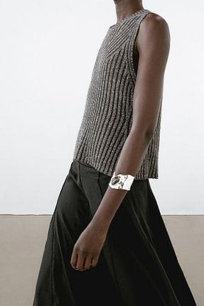 بلوز قهوه ای زنانه رگولار Massimo Dutti - کد 917824203