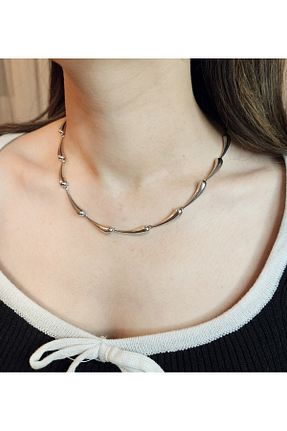 گردنبند استیل ( فولاد ) متالیک استیل ضد زنگ Mila Lumiere - کد 906157450