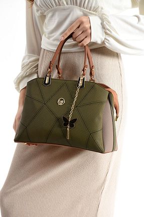 کیف دوشی خاکی زنانه چرم مصنوعی STYLE BAGS - کد 906193307