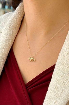 گردنبند طلا رنگی زنانه 14 عیار SEYHAN KUYUMCULUK - کد 917839699