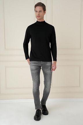 شلوار جین طوسی مردانه جین Efor - کد 906189499