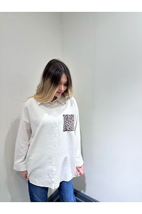 پیراهن حجاب سفید زنانه Relaxed EKRUTEX - کد 906242340