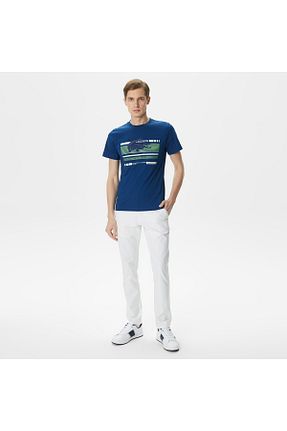 شلوار سفید مردانه پنبه ای Lacoste - کد 744131918