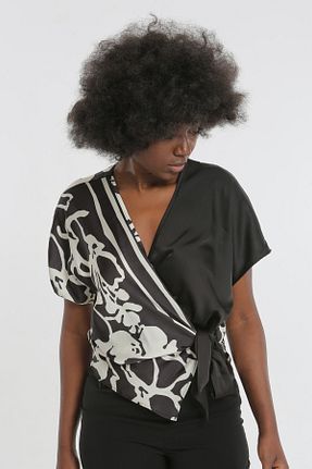 بلوز مشکی زنانه ساده YORSSTYLE - کد 834388268