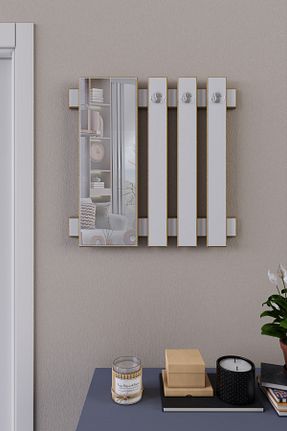 چوب لباسی سفید MDF zeo wood design - کد 458906637