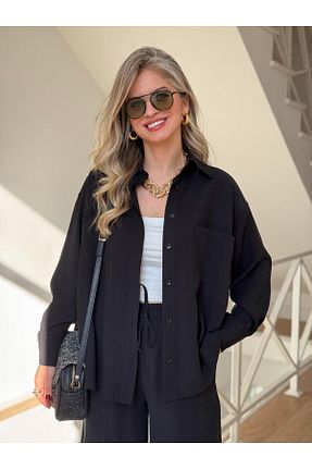 ست بالاتنه و پائین تنه مشکی زنانه بافتنی 2she - کد 906289633