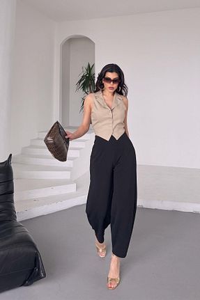 شلوار مشکی زنانه لیکرا İstangül Butik - کد 906309191