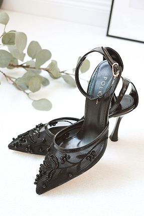 کفش مجلسی مشکی زنانه پارچه ای POLKA STORE - کد 906323035