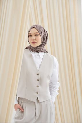 شال قهوه ای زنانه پنبه ای ARMANDA - کد 906322179