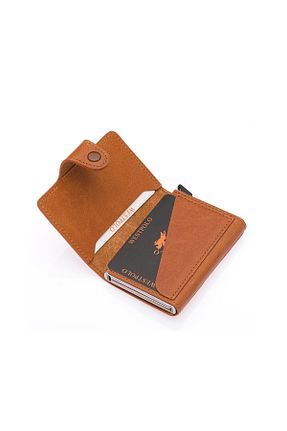 کیف پورتفوی و کلاچ نارنجی مردانه چرم خالص Westpolo - کد 906316124